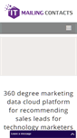 Mobile Screenshot of itmailingcontacts.com